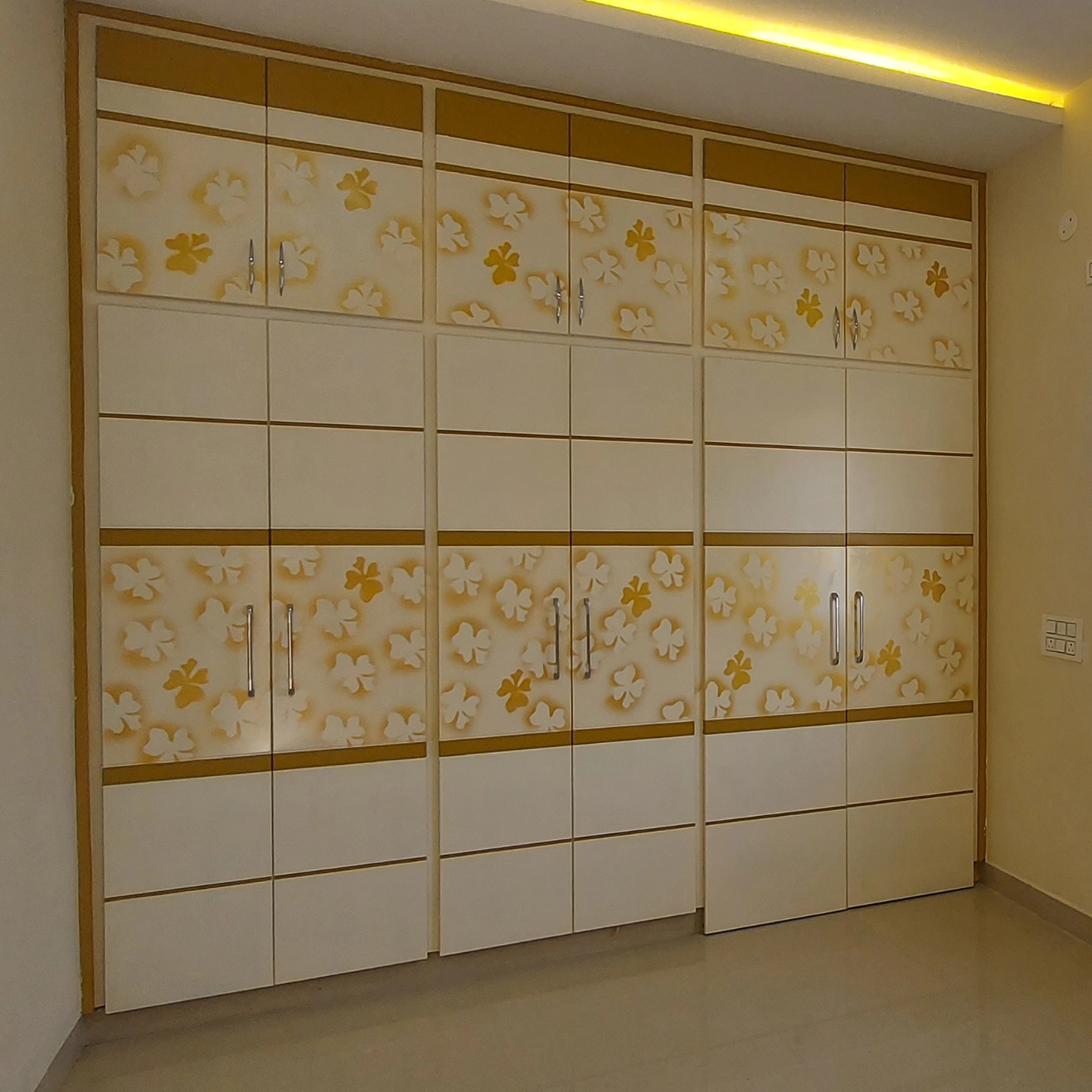 Designer floral wardrobe